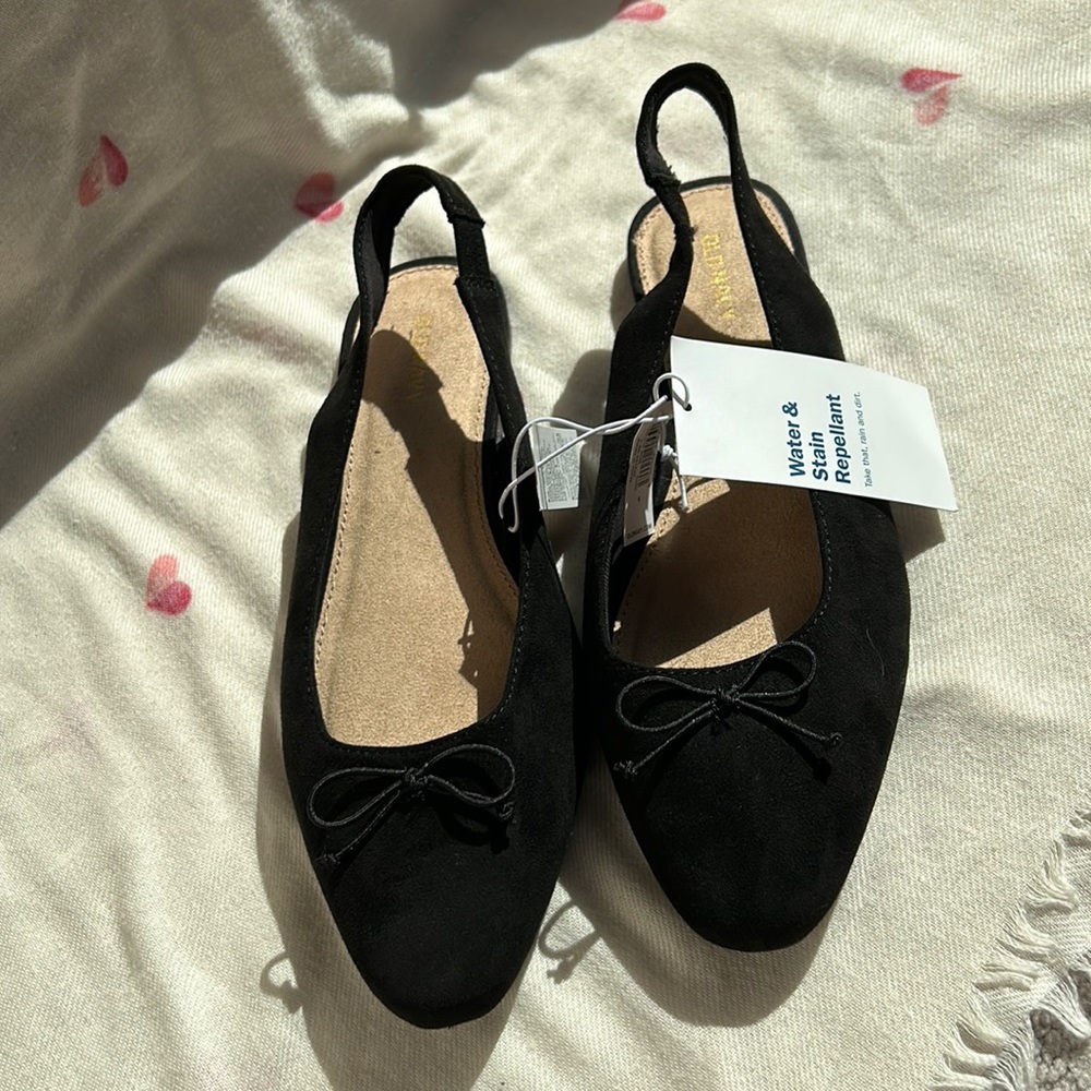 New Old Navy Black Slingback Flats Women’s Size 9
